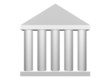 Law and Order Roman Columns Clip Art Isolated on White