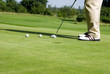 Golfspieler am Abschlag Golfspieler am Abschlag