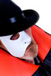 Photo en ligne au meilleur prix Halloween, Phantom of the opera on white background