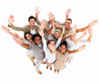 Education concept-group celebrating