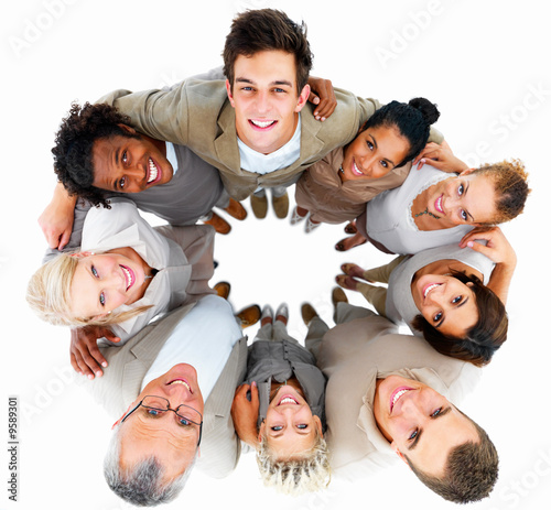 Photo: Smiling business people standing together Smiling business people standing together
