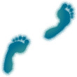 footprint (from dots design series)