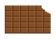 angebissene schokoladentafel