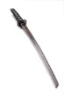 Photo: Japanese Katana - Steel Sword, Focus On Grip, White Background Japanese Katana - Steel Sword, Focus On Grip, White Background