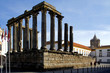 Roman temple in Evora, Portugal. Unesco World heritage.