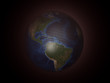 The Earth Explotion. Fantasy concepts. 3d render.