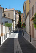 Picturesque little street in the provence (south of France)