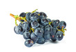 blue wine grape, isolated on white..