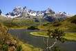 Bergsee mit Insel