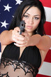 Woman Holding Gun