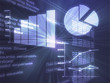 Illustration of Spreadsheet data and business charts Illustration of Spreadsheet data and business charts