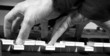 Play on the piano. White and black