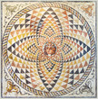 Ancient Mosaic at Apollo Temple, Corinth, Greece Ancient Mosaic at Apollo Temple, Corinth, Greece