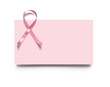 pink ribbon, business card, breast cancer
