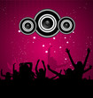 An abstract musical design vector