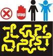 arrows and icons