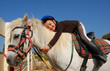 fillette et son poney shetland fillette et son poney shetland