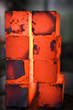 piles of hot iron blocks in foundry. Narrow focus