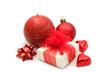 holiday decoration on white background