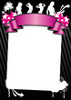 Banner flyer pink fashion