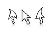 three difftrent Cursor