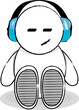 Happy... listening to some music