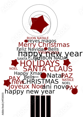 Vector: CHRISTMAS. FELICITACION DE NAVIDAD CHRISTMAS. FELICITACION DE NAVIDAD