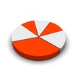Pie graph 3d rendered illustration Pie graph 3d rendered illustration