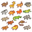 wild animals - color wild animals - color