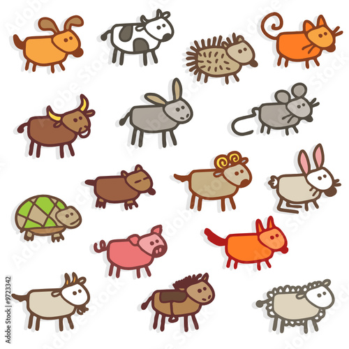 farm animals - color farm animals - color
