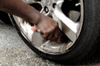Photo: Cleaning Chrome Rim - Motion in Time Cleaning Chrome Rim - Motion in Time