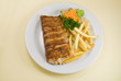 Bacon rolled chicken