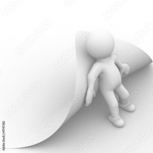 3d human try to turn the page 3d human try to turn the page