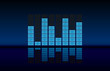 Equalizer. Vector Music Background.