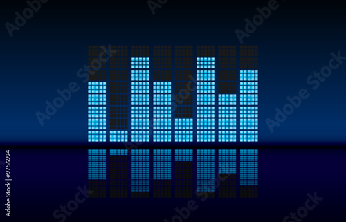 Vector: Equalizer. Vector Music Background. Equalizer. Vector Music Background.