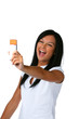 Teenager fotogarfiert sich mit ihrem Handy
