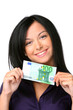 Teenager mit 100 Euro Geldschein