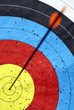 Arrow bulls eye at last