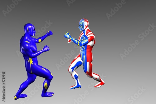 Illustration: Euro against dollar Euro against dollar