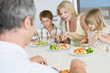 Photo: Family Eating A meal,mealtime Together Family Eating A meal,mealtime Together