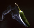 hot pepper so spicy that it's smoking
