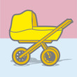 Vector: Berceau de bébé Berceau de bébé