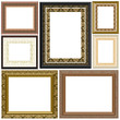 Gilted Fabics Frame Collection - with isolated clipping path