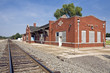 Small-town railway station in Strong City, Kansas