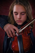 young girl playing violin