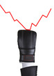 boxing glove punch graphic on white background