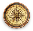 vintage compass on white background vintage compass on white background