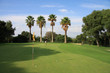 Golfplatz - Golfspieler auf dem Green