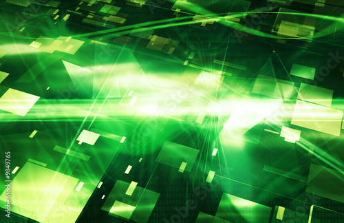 Illustration: Bright Green Background Bright Green Background