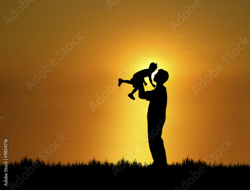 Illustration: father and son 1 father and son 1